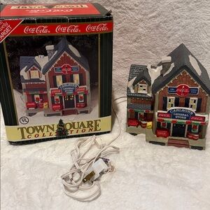 Coca Cola Town Square 1996 Collection Carlson’s Christmas Lighted New In Box